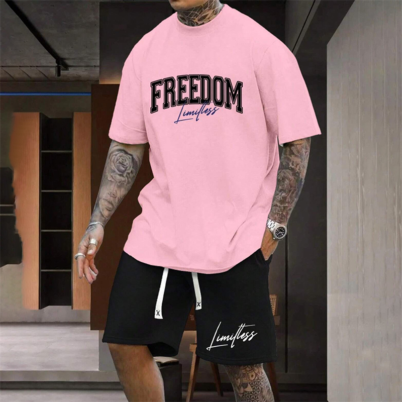 Men's Outdoor Letter Print Sho - Mens Fashion Streetwear ulasan dan harga