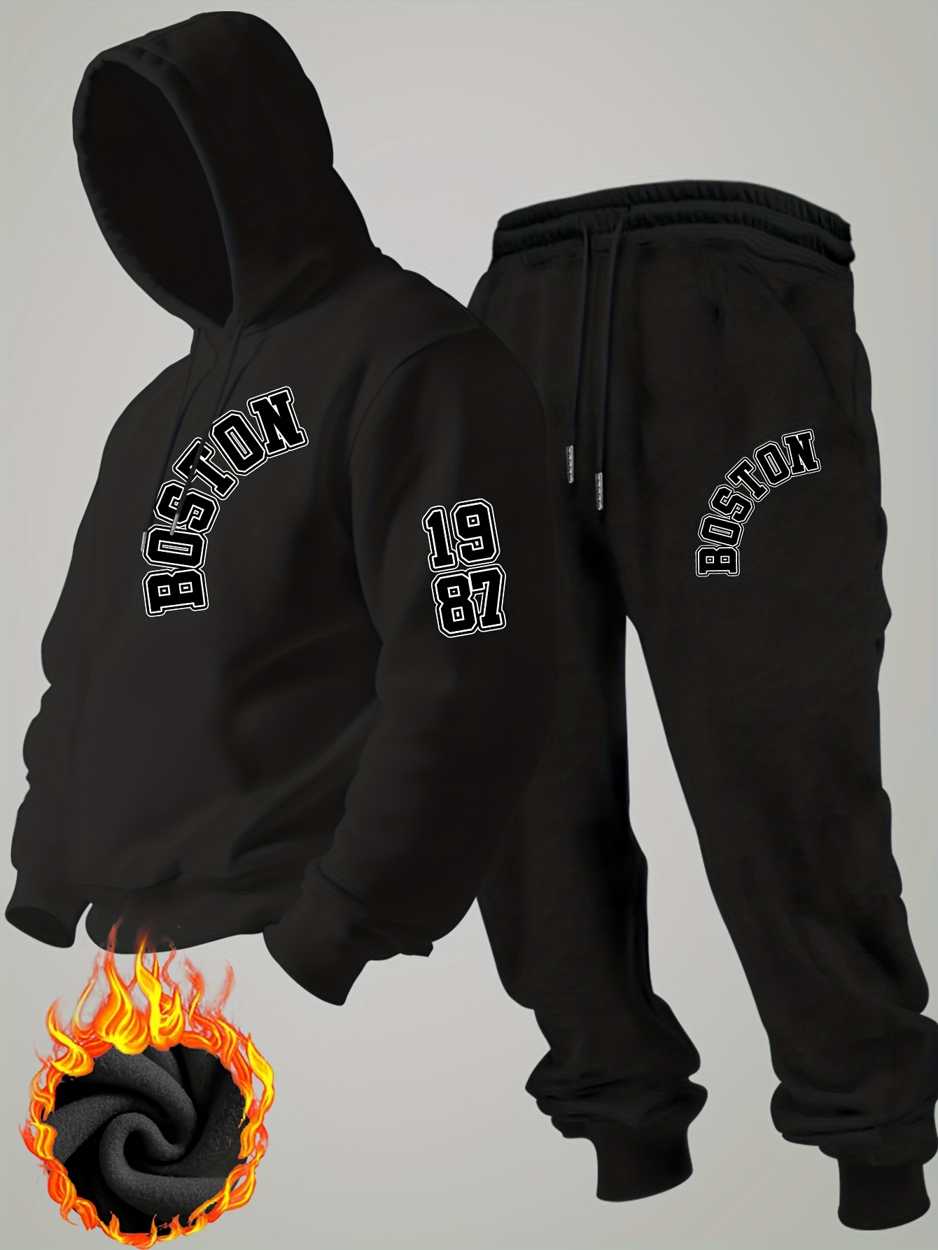 2026 new Men Winter Fleece Hoo - Mens Fashion Streetwear ulasan dan harga