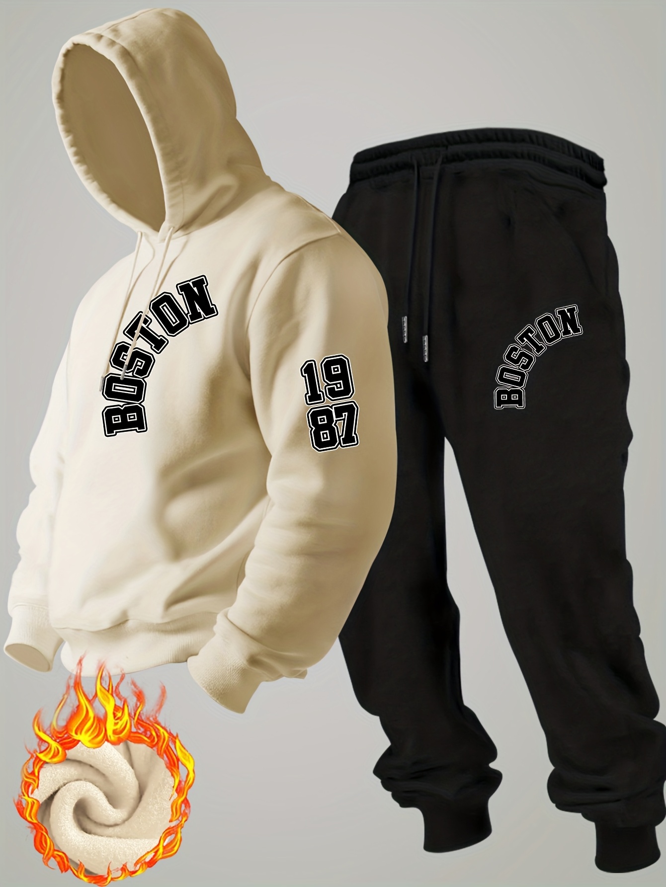 2026 new Men Winter Fleece Hoo - Mens Fashion Streetwear ulasan dan harga
